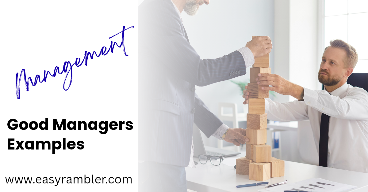 good managers and examples of management